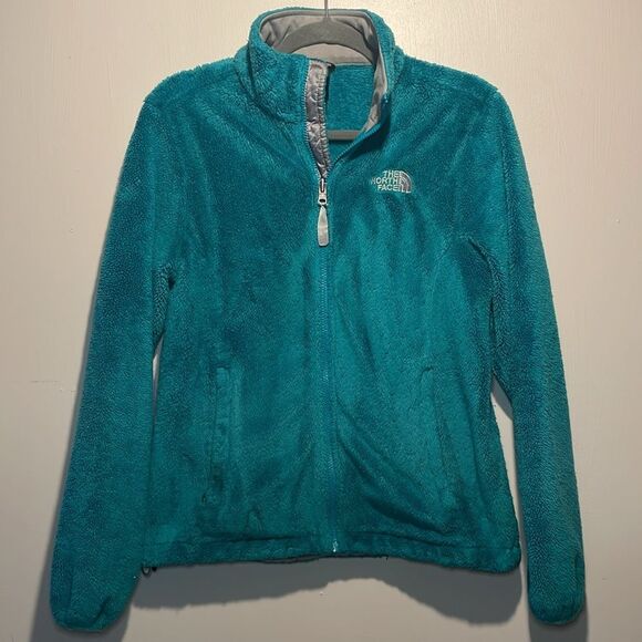 The North Face- Osito Fleece Jacket in Teal Blue- Size Medium - Picture 3 of 13